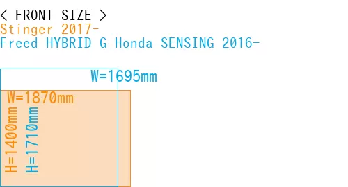 #Stinger 2017- + Freed HYBRID G Honda SENSING 2016-